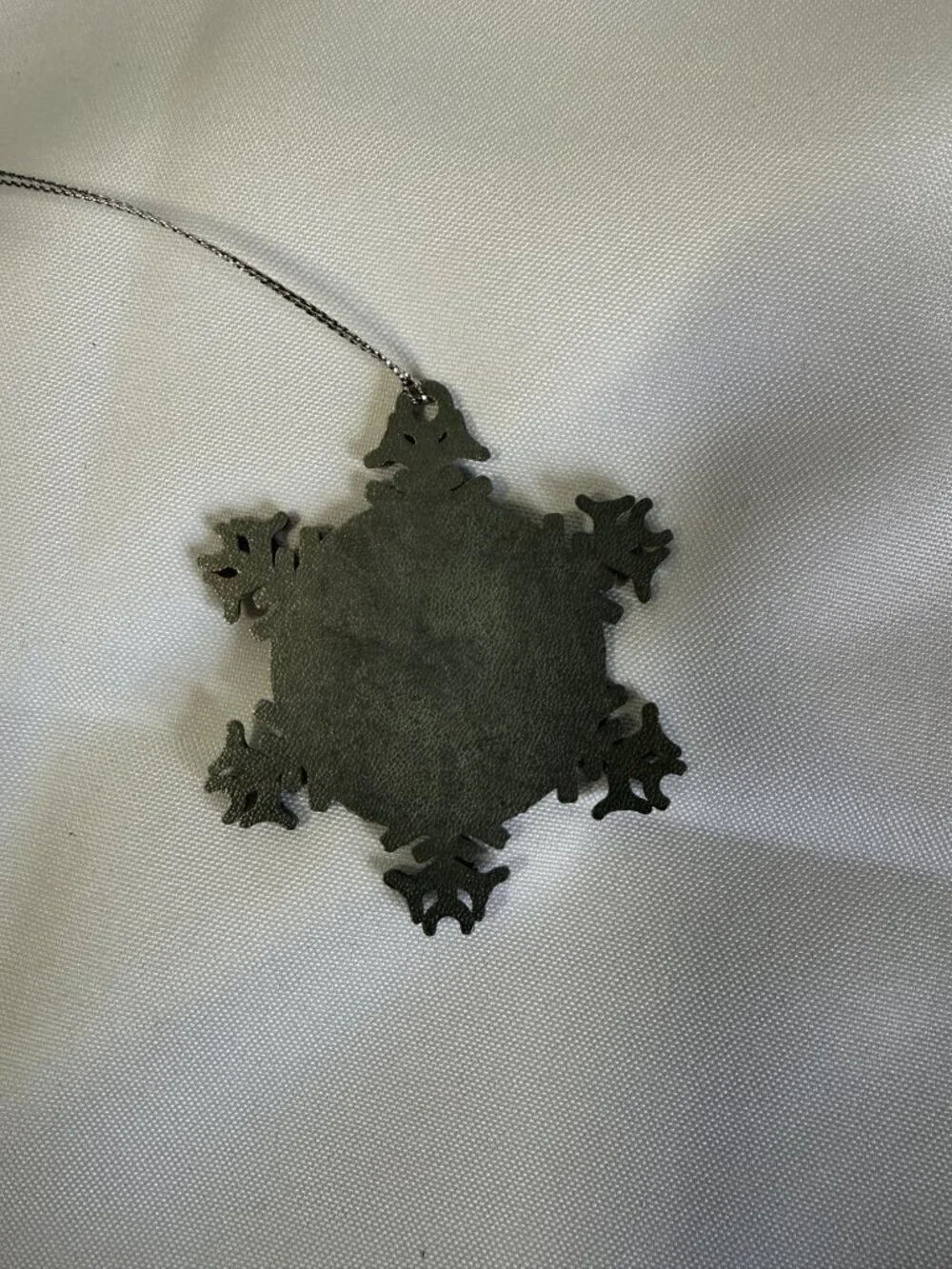 Christmas Tree Decoration Poop Emoji Snowflake Ornament XMAS Tree Poop Face NIB‎